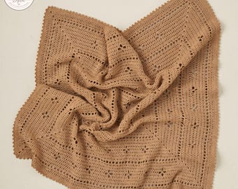 Beginner Crochet Blanket Pattern | Textured Baby Throw (PDF Download)