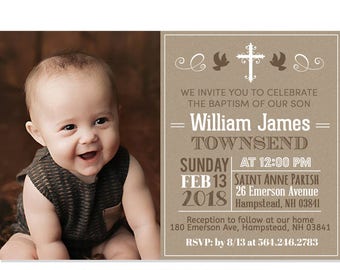 chalk boy baptism invitation baby boy baptism invitation etsy