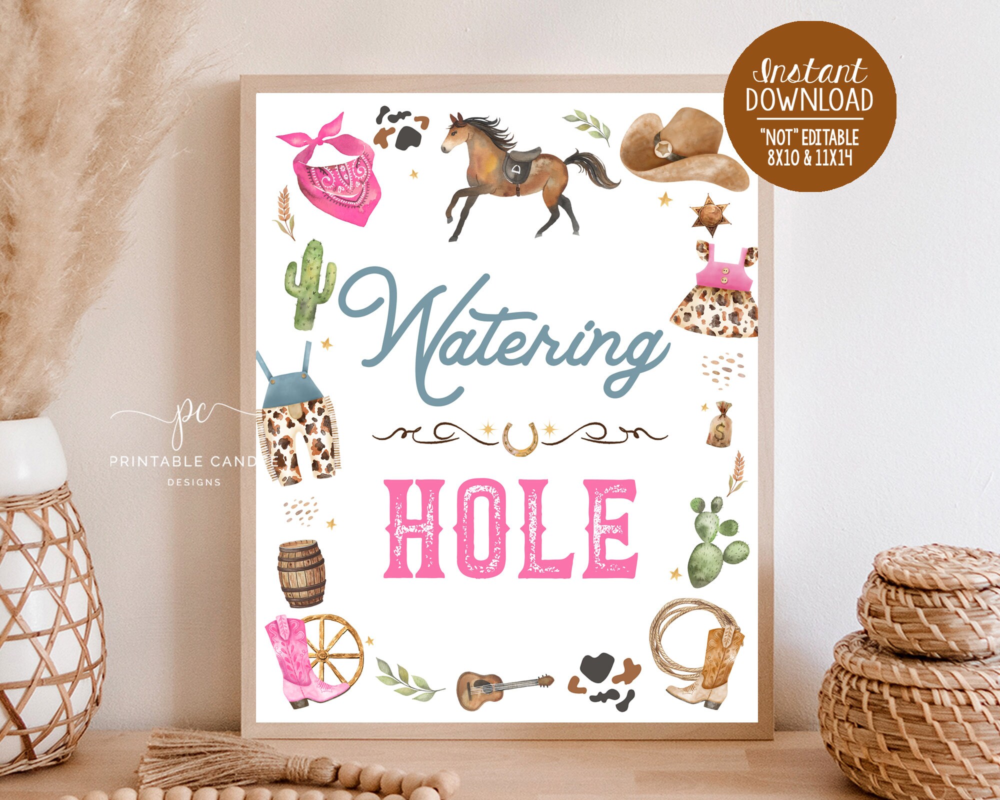 Pink Ranch Sign Svg Cowboy Cowgirl Drink Sign Rodeo Sibling Birthday Party Theme Wild West ...