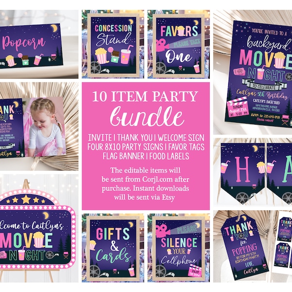 Movie Night Decorations - Etsy