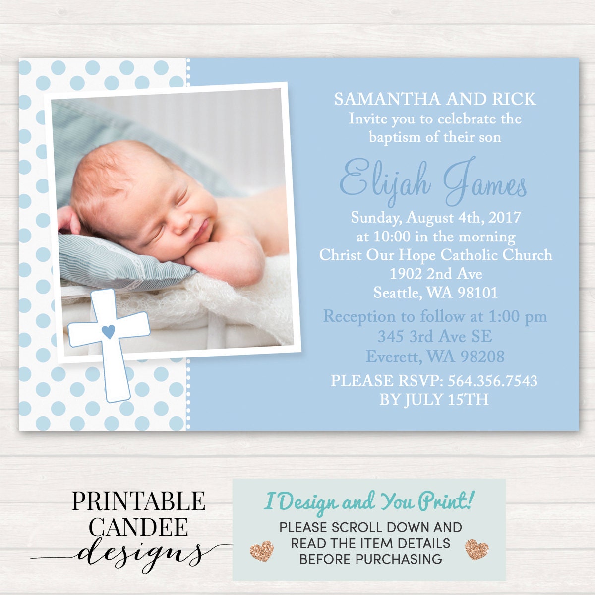 Boy Baptism Invitations 4
