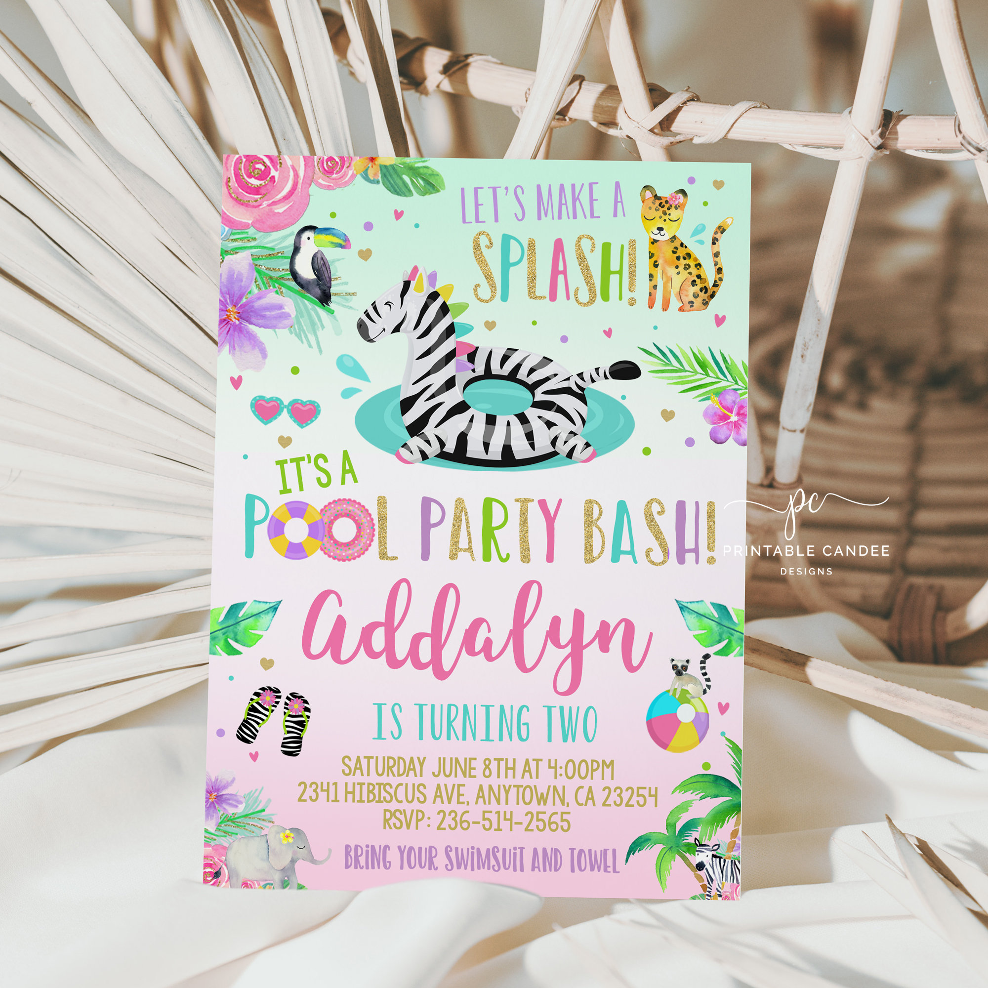 Jungle Pool Party Invitation Editable Summer Birthday Invite Template Zebra Leopard Jungle Animal Theme Printable JPGS - Etsy jungle-pool-party-invitation-editable-summer-birthday-invite-template-zebra-leopard-jungle-animal-theme-printable-jpgs-etsy
