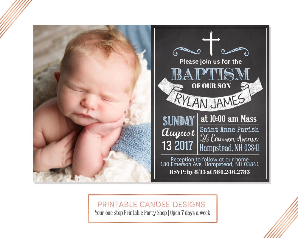 Boy Baptism Invitations 9