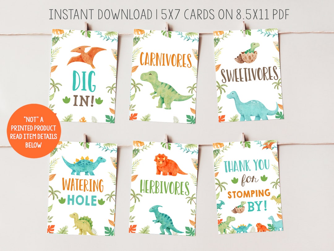 Dinosaur Party Signs Dino Food Sign Birthday Party Dinosaur Baby Shower Printables Trex Theme Table Signs - Etsy dinosaur-party-signs-dino-food-sign-birthday-party-dinosaur-baby-shower-printables-trex-theme-table-signs-etsy