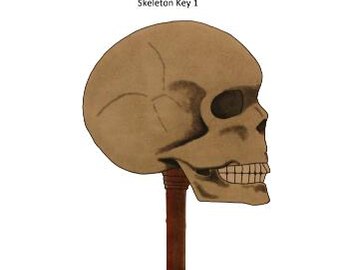 Skeleton Key 1 Digital Hand Embroidery PDF Pattern
