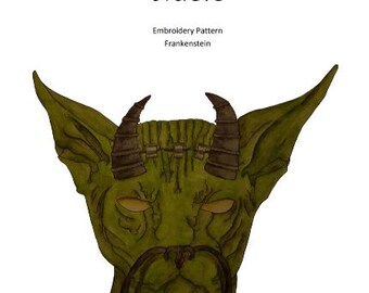 Frankenstein Digital Hand Embroidery PDF Pattern