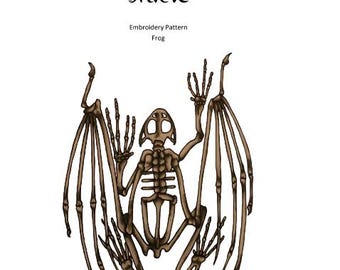 Frog Digital Hand Embroidery PDF Pattern