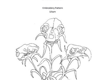 Lilium Digital Hand Embroidery PDF Pattern
