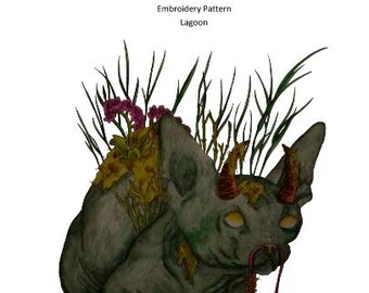 Lagoon Digital Hand Embroidery PDF Pattern