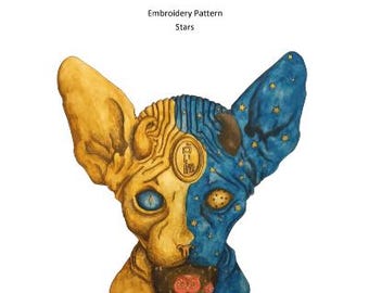 Stars Digital Hand Emboirdery PDF Pattern