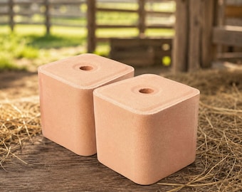 Bloque de sal del Himalaya comprimida para lamer, destinado a ganado vacuno, caballos y cabras.