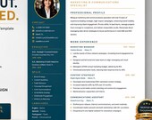 ATS Friendly Resume Template Word | Modern CV with Photo (Instant Download)