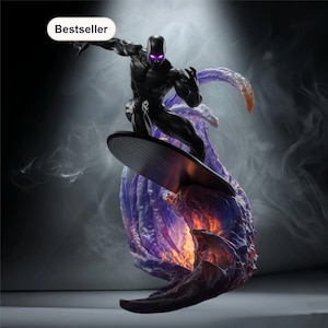 Silver Surfer Black Void STL-fil – Kosmisk skuggastaty – Direkt nedladdning