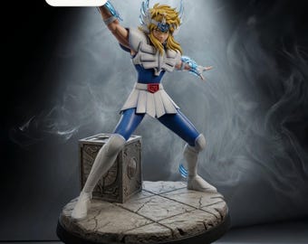 Saint Seiya – Cygnus Hyoga | Sovereign STL Statue | 3D Print Model | Digital STL File