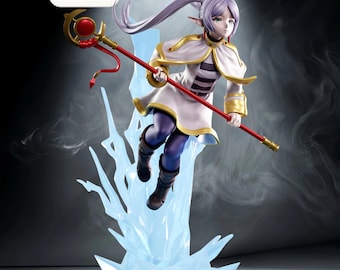 Frieren – Beyond Journey’s End | Sovereign STL Statue | 3D Print Model | Digital STL File
