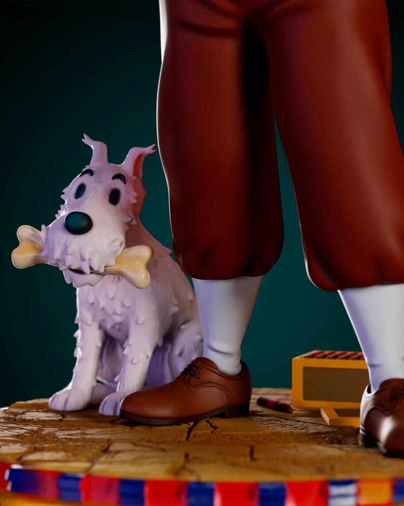 The Adventures of Tintin – TinTin | Ascension STL Statue | 3D Print Model | Digital STL File image 3