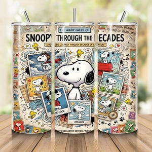 20oz Skinny Tumbler Wrap Cute Beagle Dog PNG, Retro Cartoon Puppy Sublimation Design, Kawaii Comic Character Tumbler Digital Download