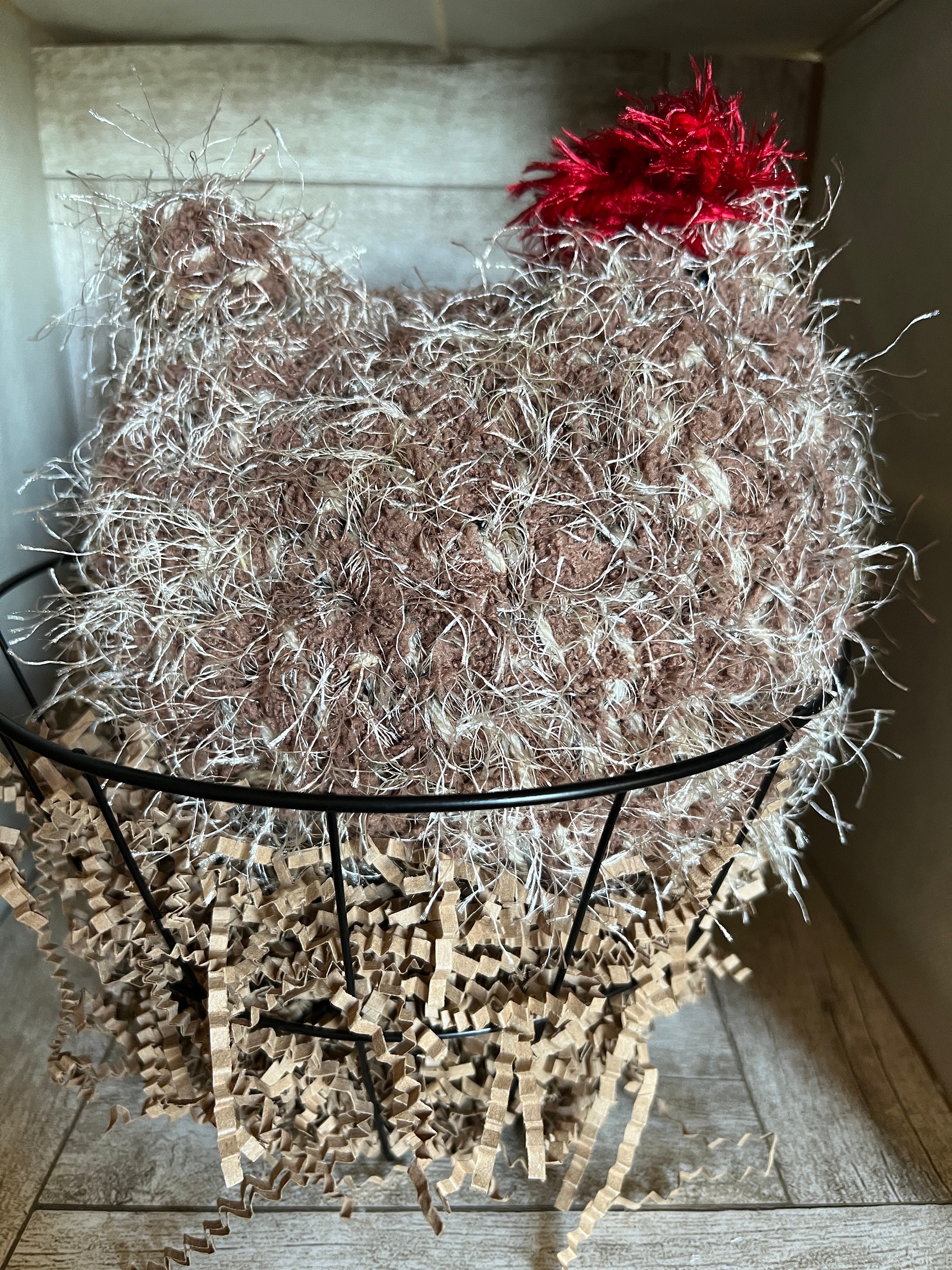 Crochet Chicken Farmhouse Decor Handmade Chickens Plush Chicken Country ...