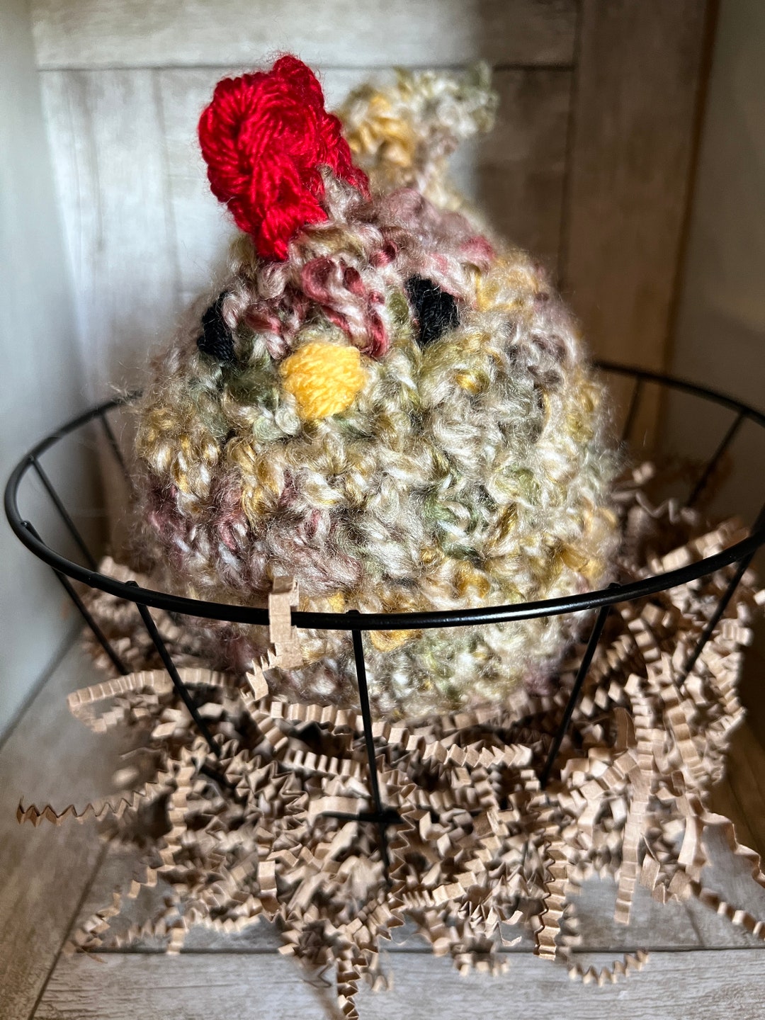 Crochet Chicken Farmhouse Decor Handmade Chickens Plush Chicken Country ...