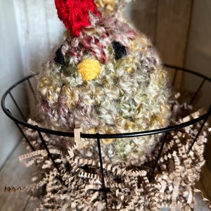 Crochet Chicken Farmhouse Decor Handmade Chickens Plush Chicken Country Chicken Decor Chicken Toy