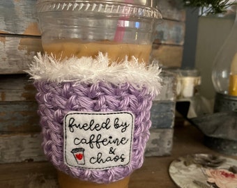 Crochet Cup Cozy Sleeve Coffee Cozy Coffee Sleeve Travel Mug Cozy