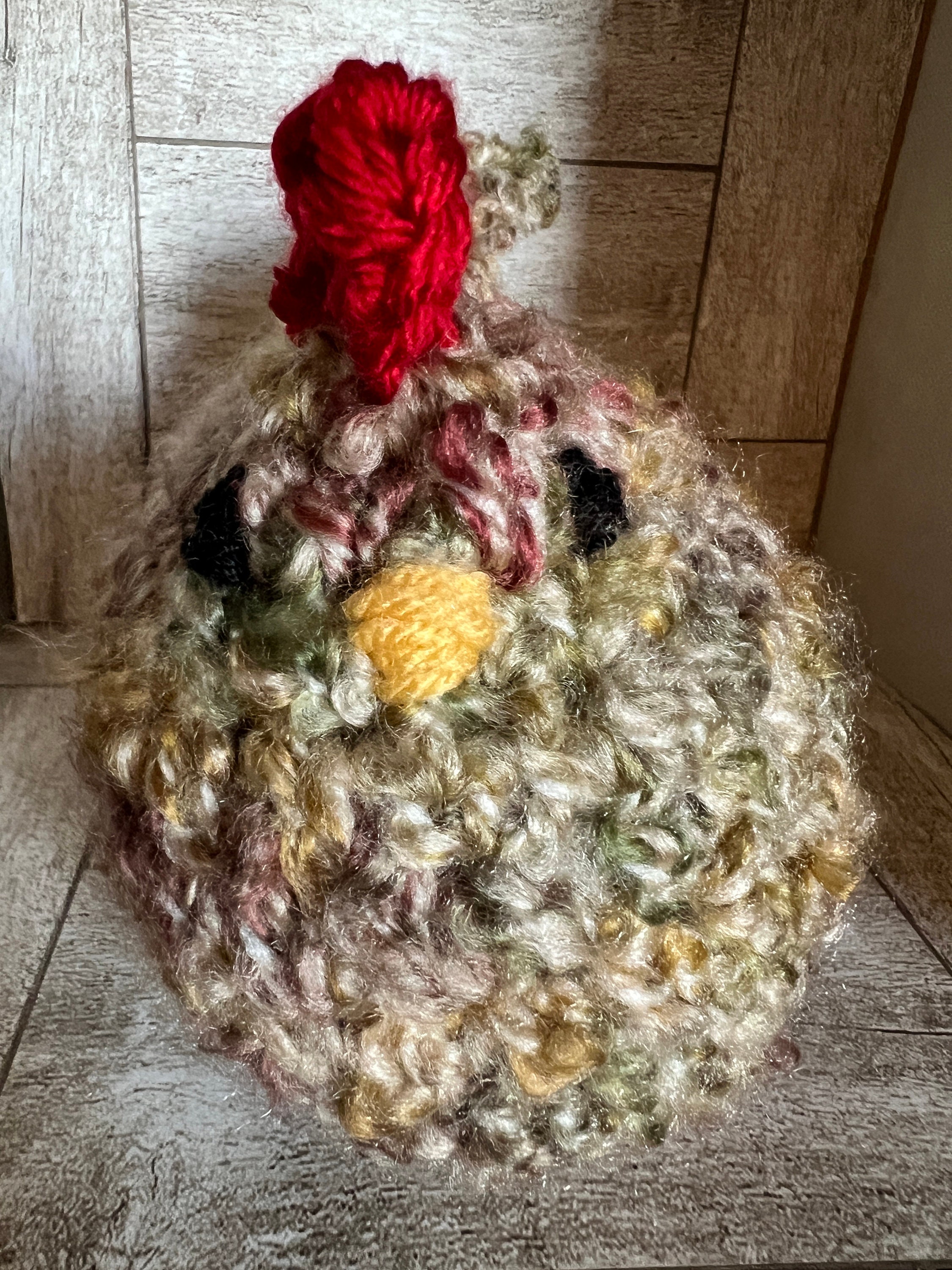 Crochet Chicken Farmhouse Decor Handmade Chickens Plush Chicken Country ...