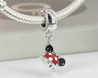 S925 silver Minnie Mouse pendant, suitable for Pandora bracelets.