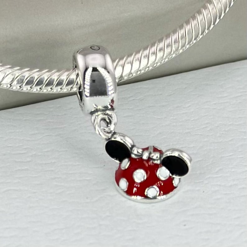 S925 silver Minnie Mouse pendant, suitable for Pandora bracelets. image 3