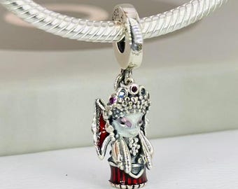 S925 silver opera-themed accessories, suitable for Pandora bracelets.