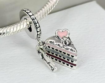 S925 silver ice cream pendant, suitable for Pandora accessories.
