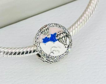 S925 silver badminton shuttlecock accessory, suitable for Pandora bracelets.