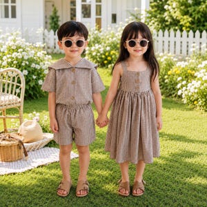 gingham dress with shorts Gingham Dress With Shorts