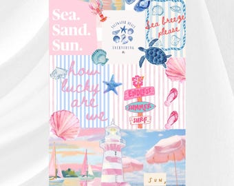 Summer Inspired | Sea Themed | Kindle Insert | Digital Download