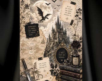 Dark Fantasy | Dark Academia | Kindle Insert | Digital Download