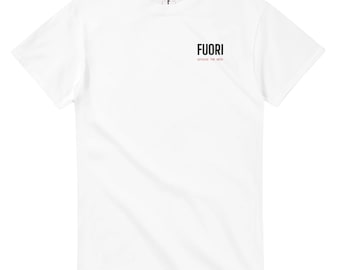 Custom White Streetwear T-Shirt | Heavyweight Cotton T-Shirt with Custom Logo | Unique Gift and Urban Style