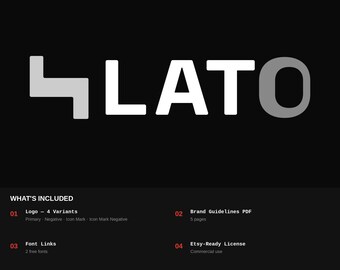 SIDE logo design | Minimal brand identity package | Instant download | Svg Png Pdf | Monochrome brand kit