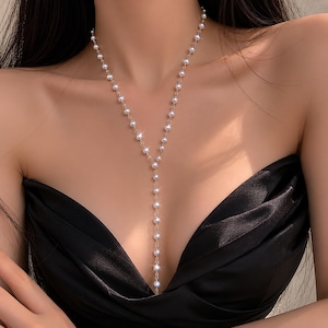 Deep V Necklace - Etsy