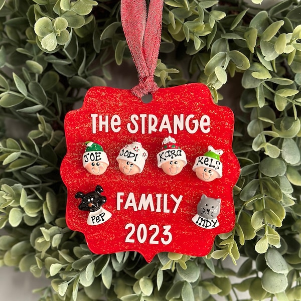 Custom Personalized Family Ornament