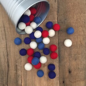 Veteran, 4th of July Felt Balls