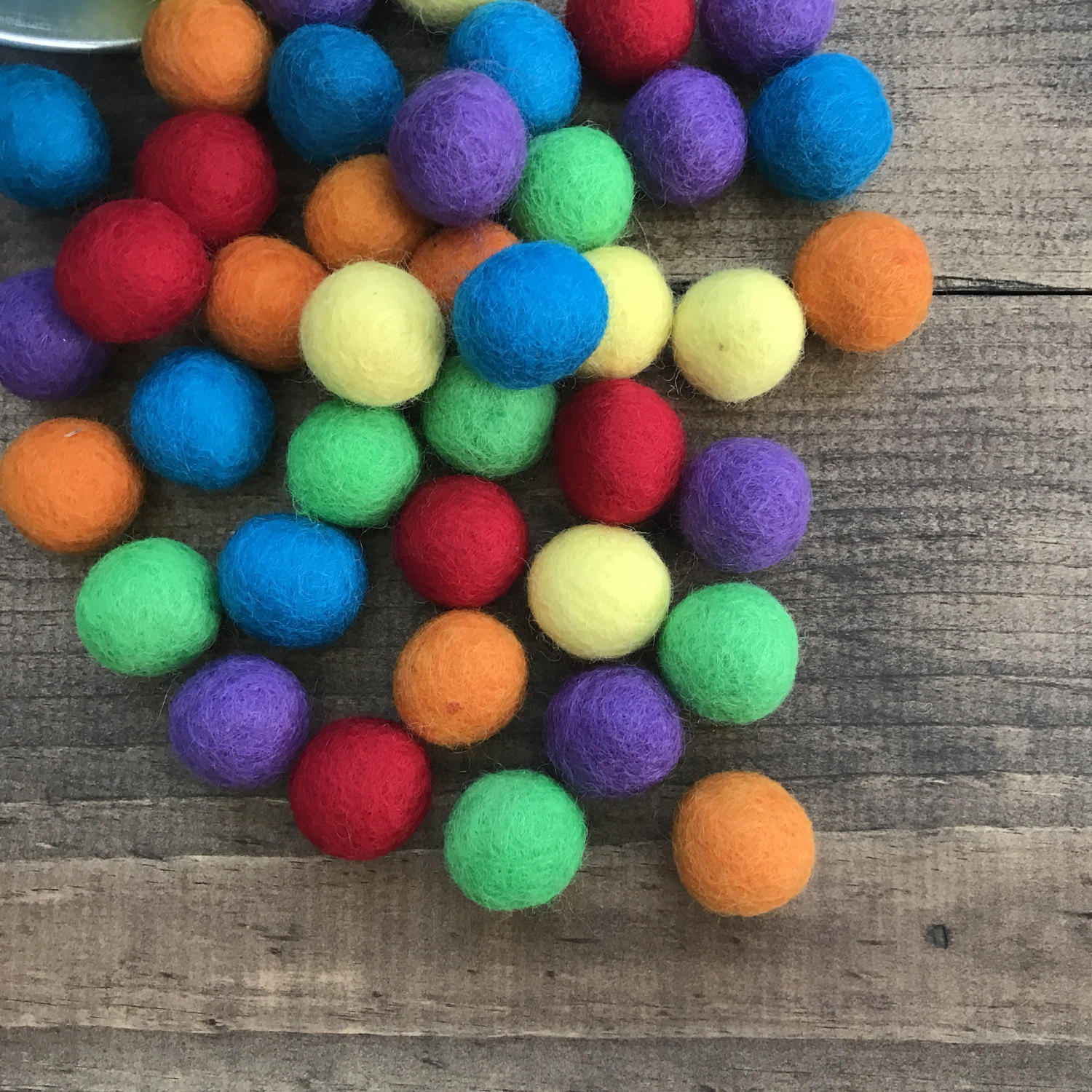 Rainbow Felt Ball Set, Rainbow Felt Ball Garland DIY Kit - Etsy