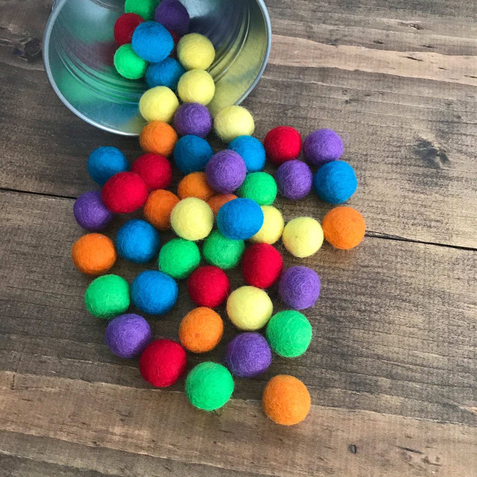 Rainbow Felt Ball Set, Rainbow Felt Ball Garland DIY Kit - Etsy