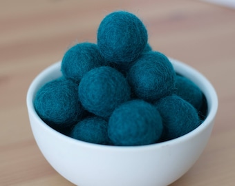 Tidepool Wool Felt Pom Pom Balls