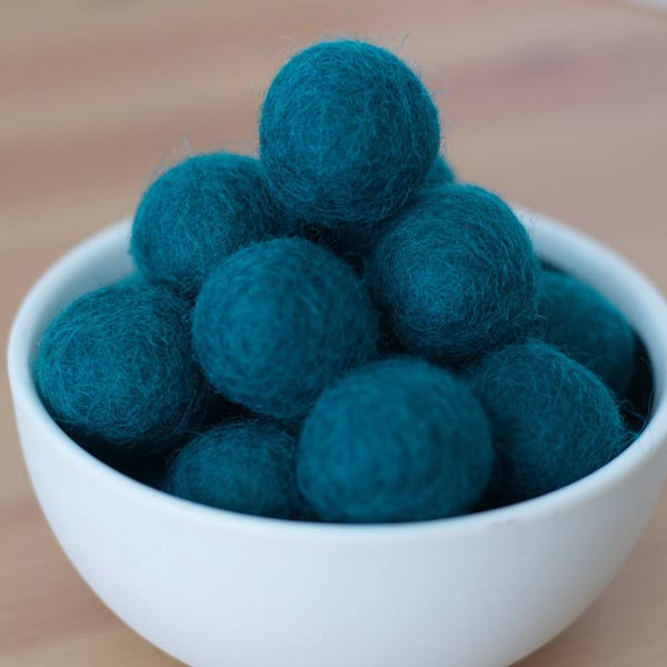 Tidepool Wool Felt Pom Pom Balls