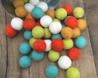 Citrus Wool Felt Balls