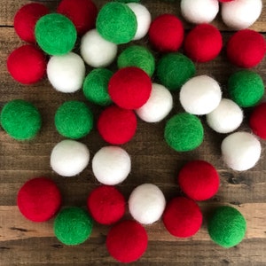 Classic Christmas Felt Balls image 2