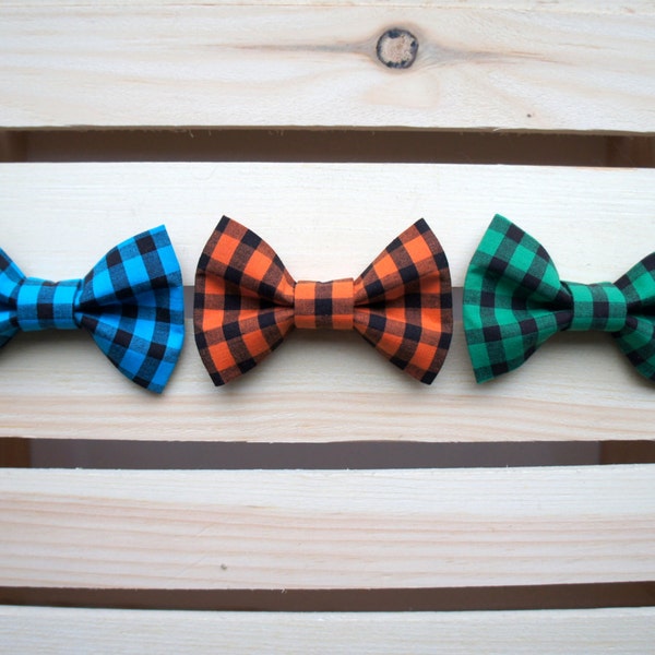 Doggie Bow Tie - Checkered Collection - Dog Bow Tie, Dog Hair Bow