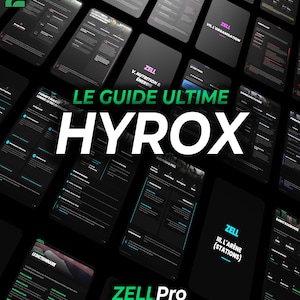 HYROX Complete Training Guide | French PDF Ebook | 12-Week Plan, Nutrition & Strategy | Hybrid Athlete, CrossFit Fitness