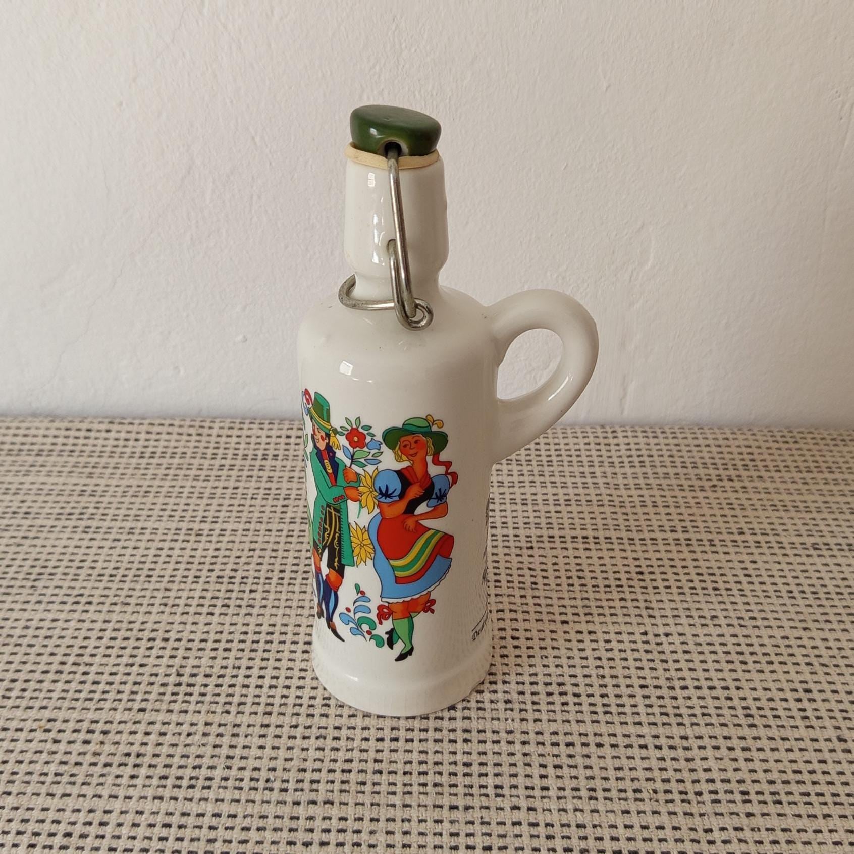 Antique Ceramic Liquor Bottle - Etsy