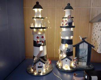 Atmospheric Ambient Desk Lamp The Lightbearers grand lighthouse only USB