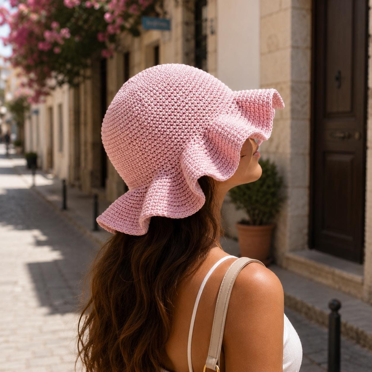 30 Ruffle Bucket Hat Crochet Patterns for Summer, Cottagecore, and Everyday Wear 14 Ruffle Bucket Hat Crochet Sun Hat Pattern PDF